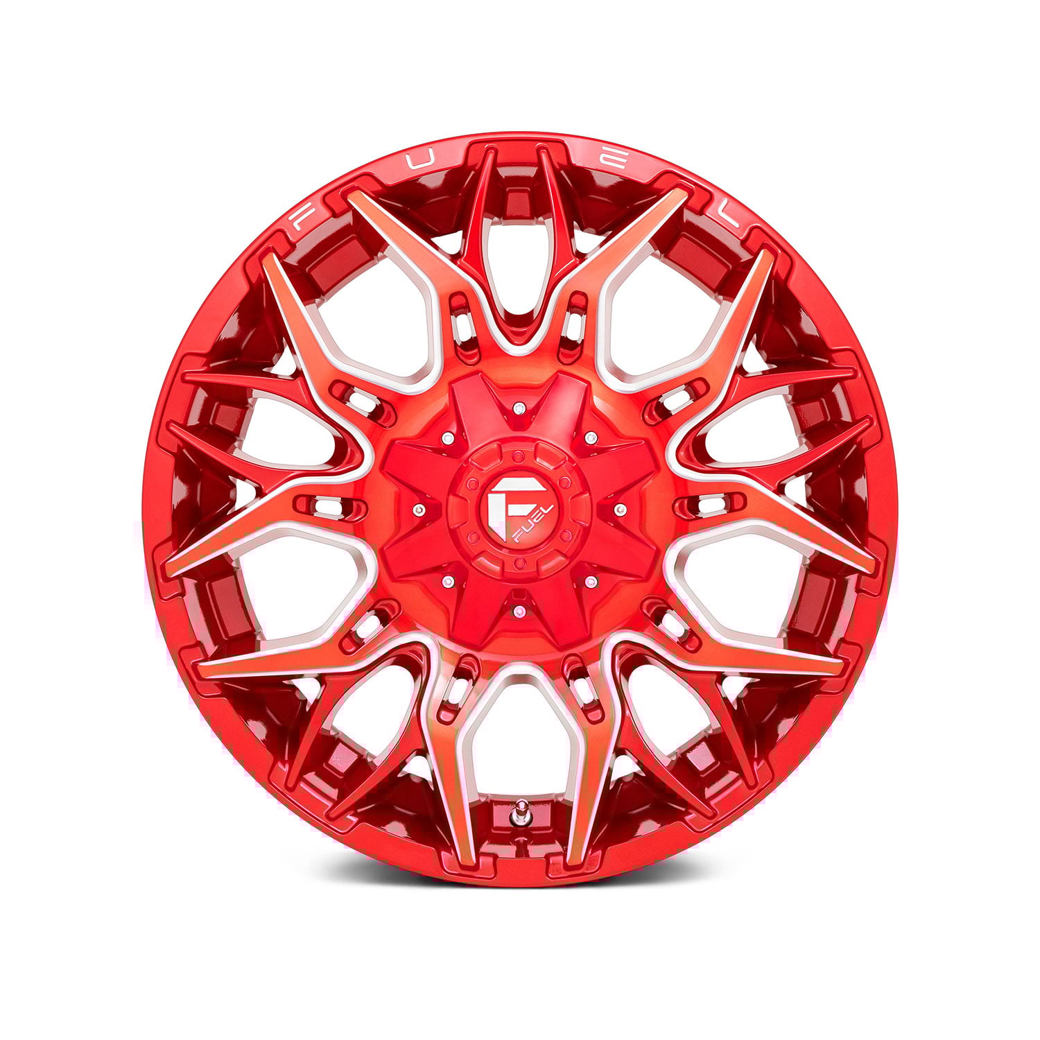 FUEL® – D771 TWITCH 1PC Candy Red with Milled Accents