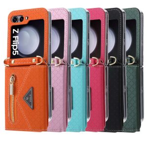 Z Flip 5/6 Wallet Case with Zipper