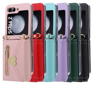 Z Flip 5 & 6 Case With Love Zipper Wallet