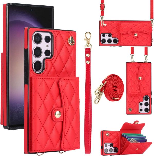 Crossbody Wallet Case for Galaxy S24 / S23/S22/S21 Ultra Plus - Image 9