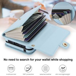 Z Flip 4/3 Case with Card Holders & Strap