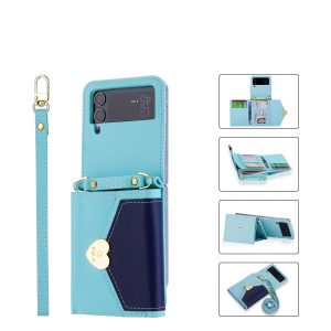 Z Flip 4/3 Case with Heart Wallet