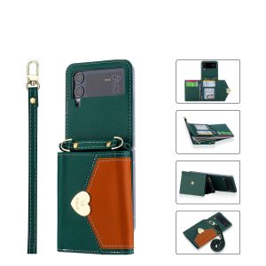 Z Flip 4/3 Case with Heart Wallet