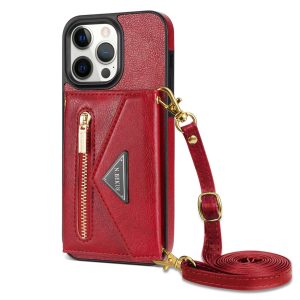 Side Sticker Phone Case with crossbody strap for iPhone