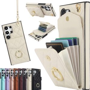 Wallet Case with Ring, for Galaxy S24/23/22/21 Series