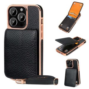 Card Holder Phone Case, Strap Case for iPhone