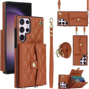 Crossbody Wallet Case for Galaxy S24 / S23/S22/S21 Ultra Plus