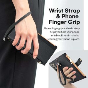 Z Fold 5/4/3 Case with Zipper Wallet