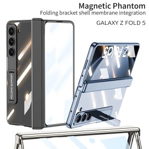 Z Fold 5 Clear Case with Hinge Protection