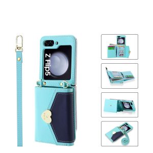 Z Flip 5 Wallet Case with Love Symbol