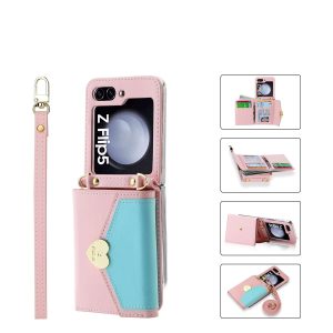 Z Flip 5 Wallet Case with Love Symbol