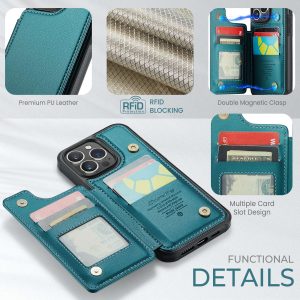Phone Case with 5 Card Slots for iPhone