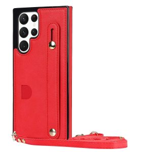 Card Holder Case with Wist Strap for Samsung