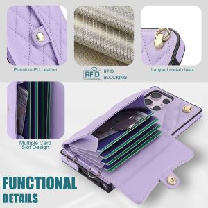 Crossbody Wallet Case for Galaxy S24 / S23/S22/S21 Ultra Plus