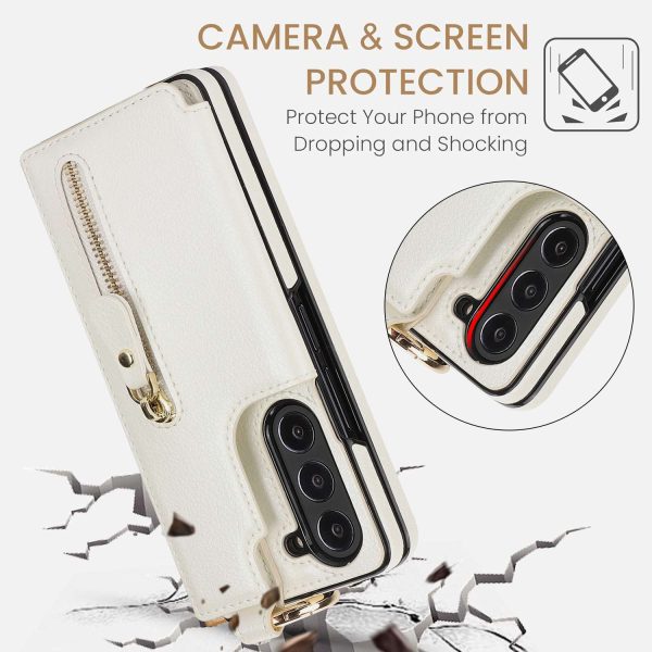 Z Fold Case with Zipper Wallet & Ring Holder - Image 8