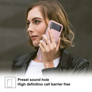 Z Flip 4/3 Case with Heart Zipper Wallet