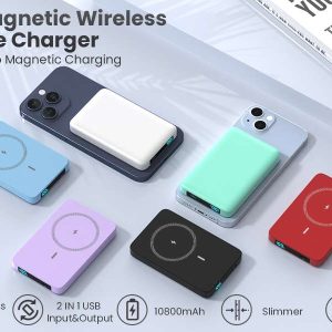 10000mAh Wireless Magnetic Power Bank LCD Display