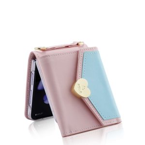 Z Flip 4/3 Case with Heart Wallet