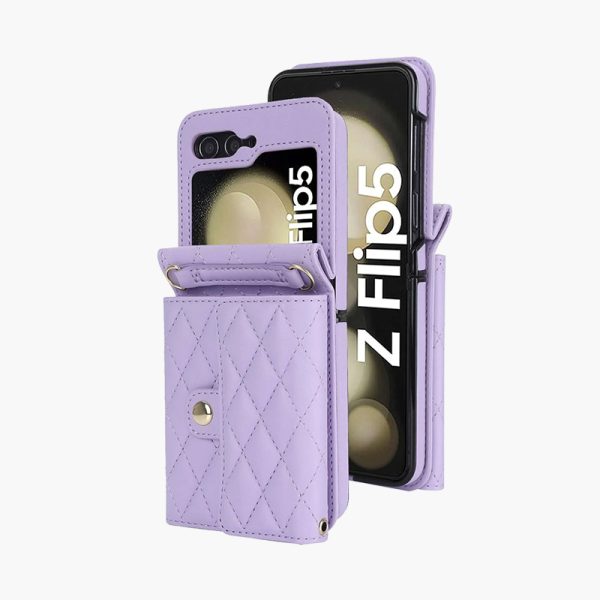 Z Flip 5 & 6 Wallet Case with 4 Card Slots
