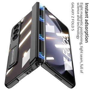 Z Fold 5 Clear Case with Hinge Protection