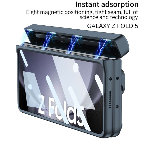 Z Fold 5 Case with Ring Kicstand & Wrist Strap - Image 8