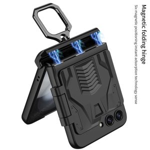 Z Flip 5 Ring Armor Case with Hiden Card Holder