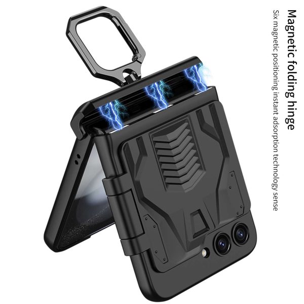 Z Flip 5 Ring Armor Case with Hiden Card Holder - Image 4