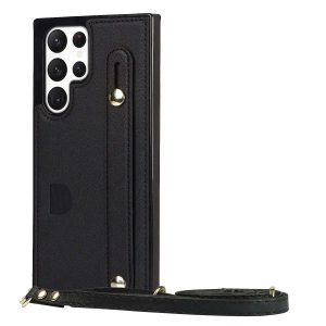 Card Holder Case with Wist Strap for Samsung