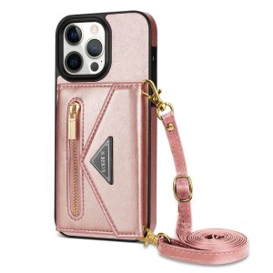 Side Sticker Phone Case with crossbody strap for iPhone