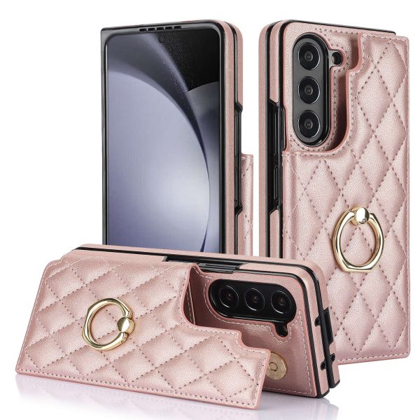 Galaxy Z Fold Case with Card Holder & Ring