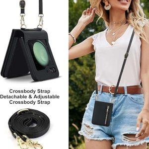 Z Flip 5/6 Case with Zipper Card Slots