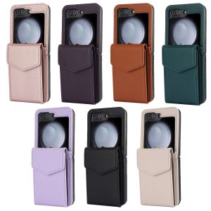 Z Flip 5 Case with Built-in Card Slots