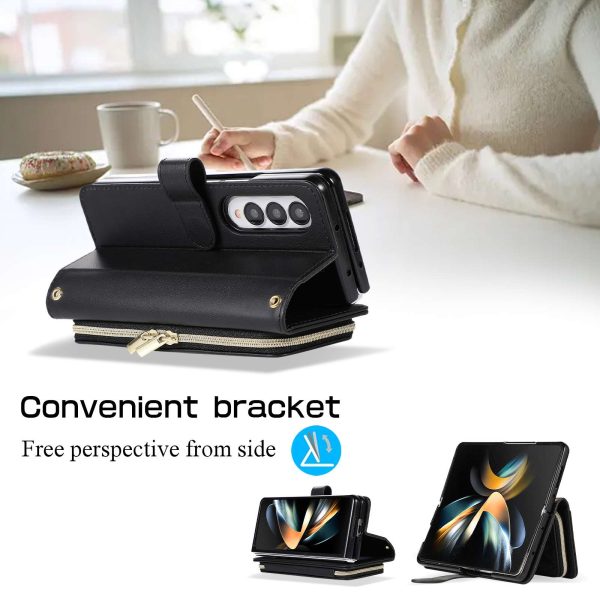 Z Fold 5 Case with Whole Cover Zipper Wallet - Image 2