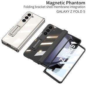 Z Fold 5 Clear Case with Hinge Protection