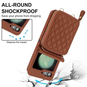 Z Flip 6 & Flip 5 Wallet Case With 8 Card Slots