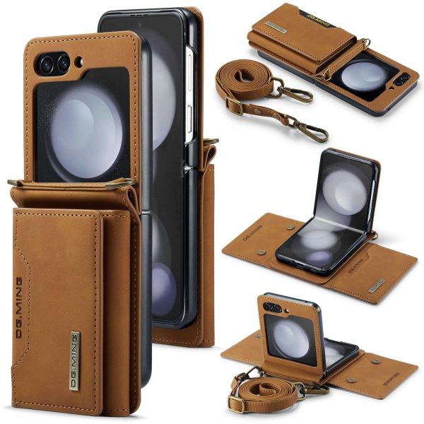 Z Flip 5/6 Case with Card Slots & Strap