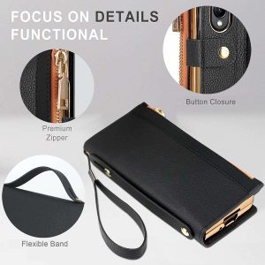 Z Fold 5/4/3 Case with Zipper Wallet