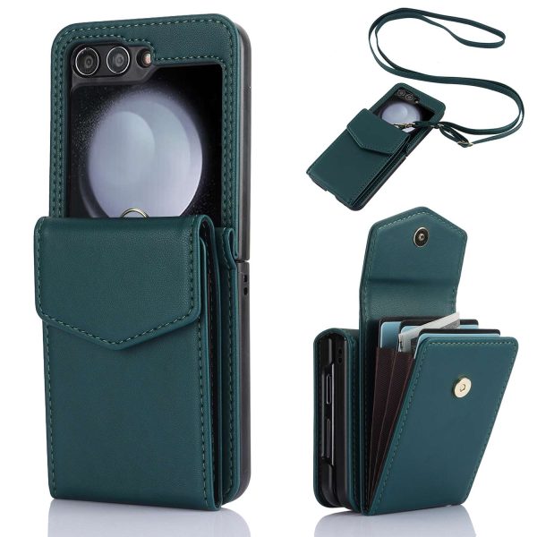 Z Flip 5 Case with Built-in Card Slots