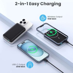 10000mAh Wireless Magnetic Power Bank LCD Display