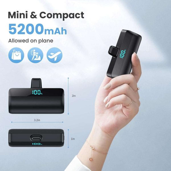 5200mAh Mini Power Bank with USB-C - Image 3
