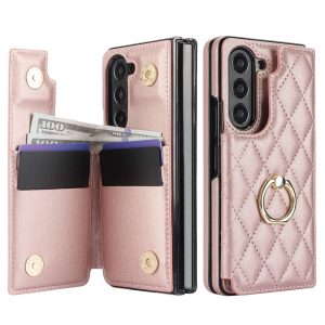 Galaxy Z Fold Case with Card Holder & Ring