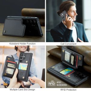 Phone Case with 5 Card Holders for Galaxy S, Note & A Series