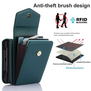 Z Flip 5 Case with Built-in Card Slots