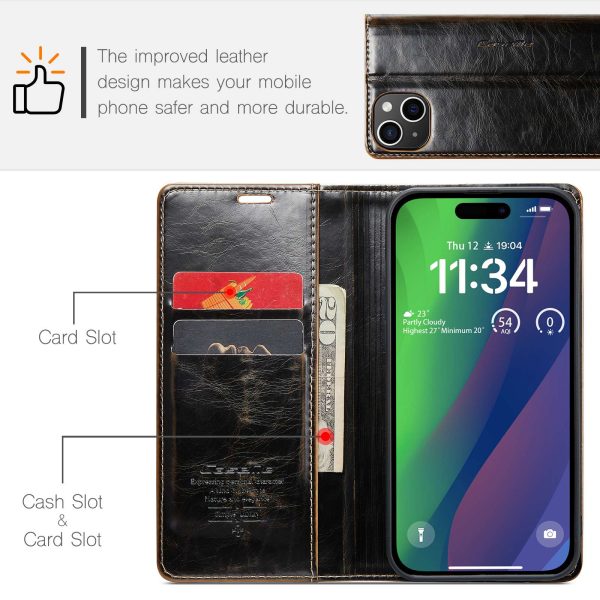 Phone Case with 2 Card Slots & 1 Cash Slot for iPhone - Image 8
