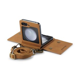 Z Flip 5/6 Case with Card Slots & Strap