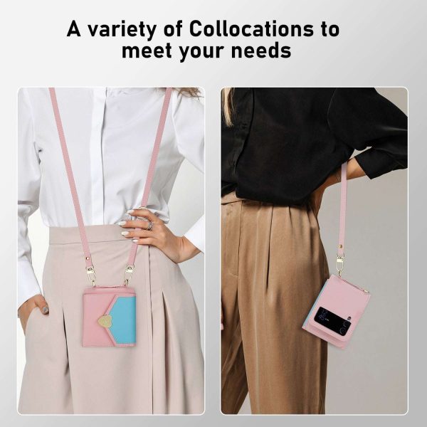 Z Flip 4/3 Case with Heart Wallet - Image 2