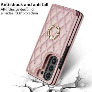 Galaxy Z Fold Case with Card Holder & Ring