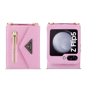 Z Flip 5/6 Wallet Case with Zipper