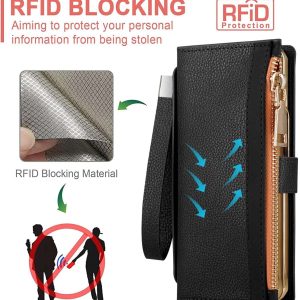 Z Fold 5/4/3 Case with Zipper Wallet