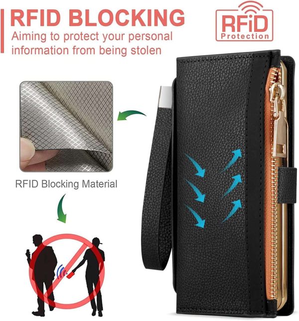 Z Fold 5/4/3 Case with Zipper Wallet - Image 5
